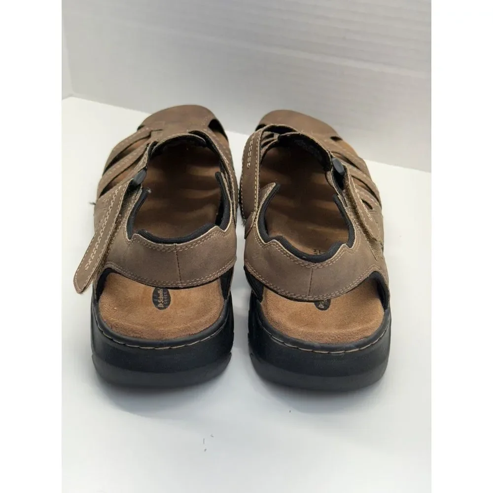 Dr Scholls Men's Sandals Sz 11M Candid Fisherman Closed Toe Memory Foam Cool Fit
